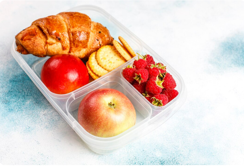 how to stop cut apple going brown in lunch box