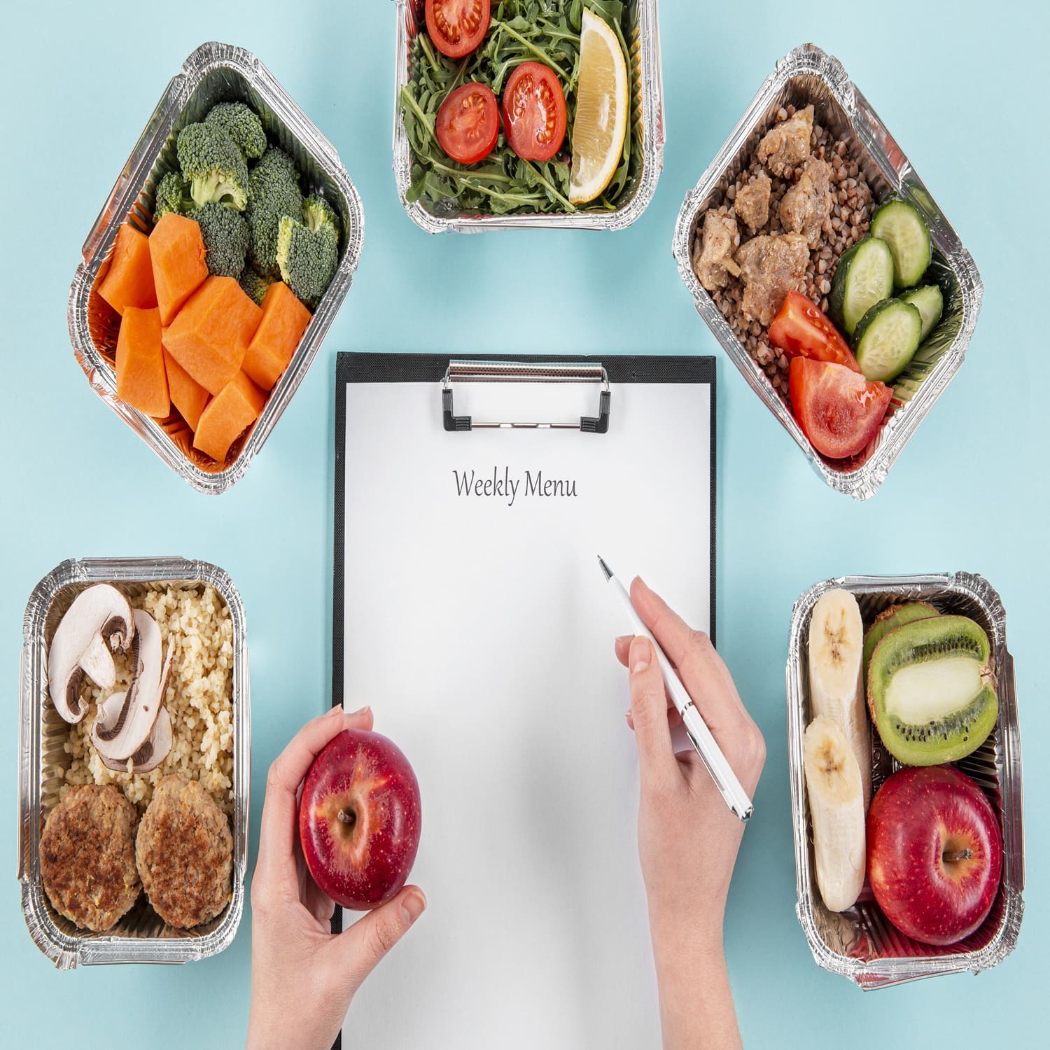 What are some healthy lunch ideas using local market finds